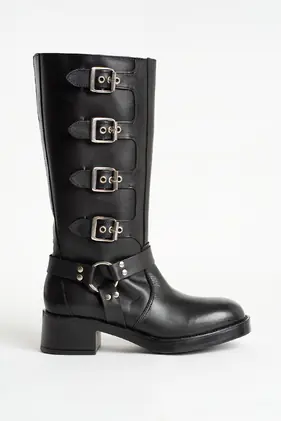 Bota Cano Alto c/fivelas