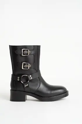 Bota Cano Baixo c/fivela