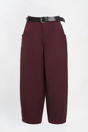 Calça Wide Leg c/cinto