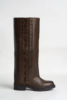 Bota Cano Alto c/cordão